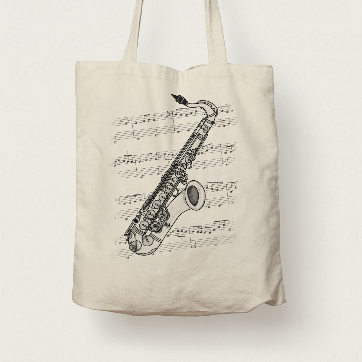 Saxophone Tote Bag - Gift For Saxophonist - Jazz Musician Gift