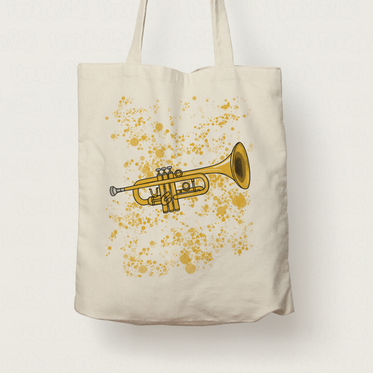 Trumpet Tote Bag - Trumpeter Tote Bag - Brass Player Gift