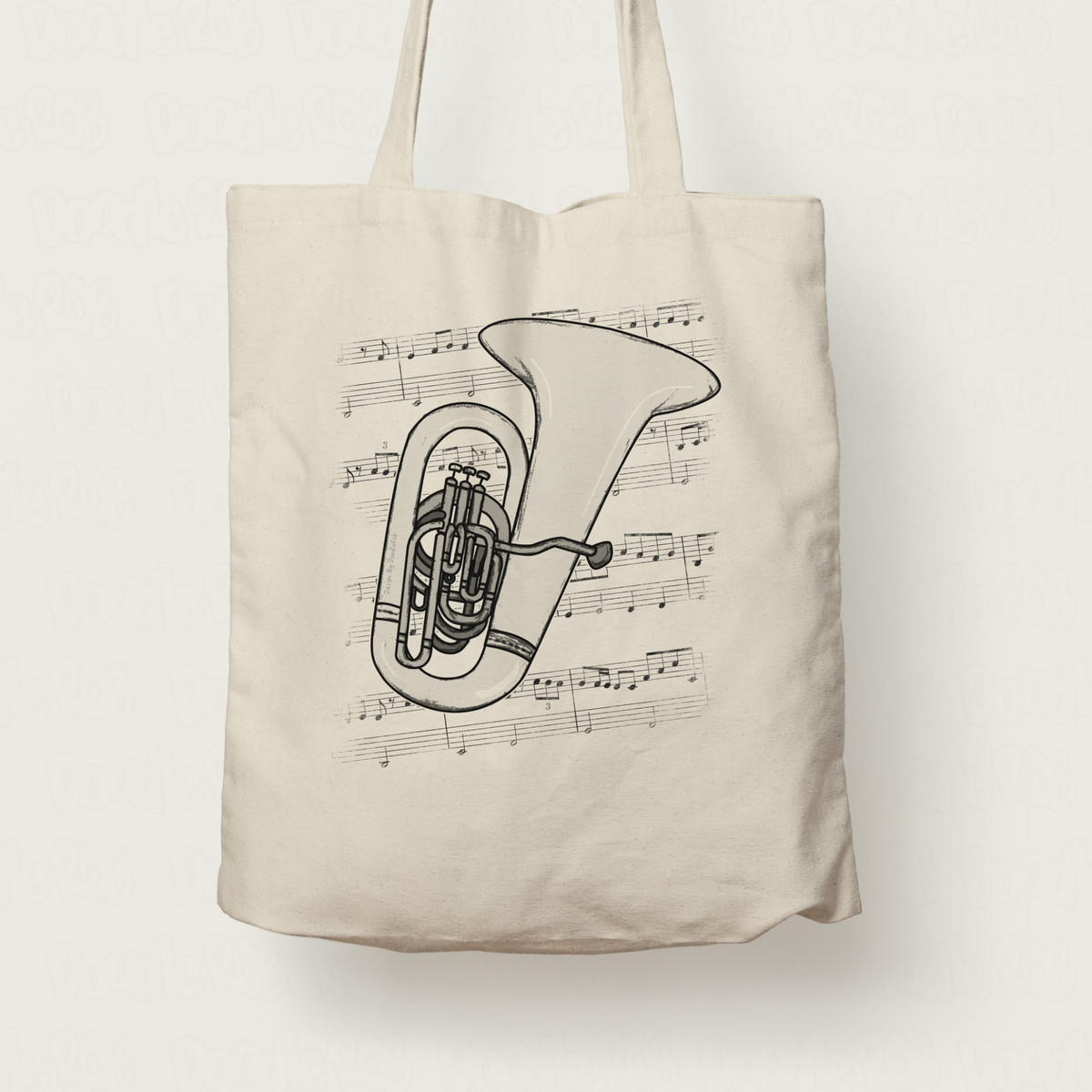 Tuba Tote Bag - Gift For Tubaist - Brass Musician Gift