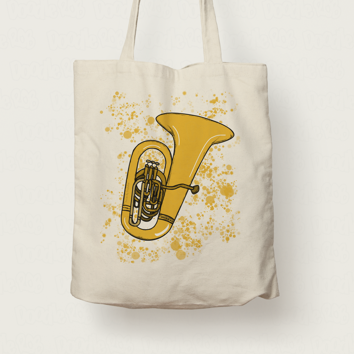 Tuba Tote Bag - Tuba Teacher Gift - Brass Player Tote Bag