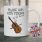 Christian Cello Mug - Praise Him With Strings (Psalm 150) - Church Cellist Gift - Worship Cello Mug