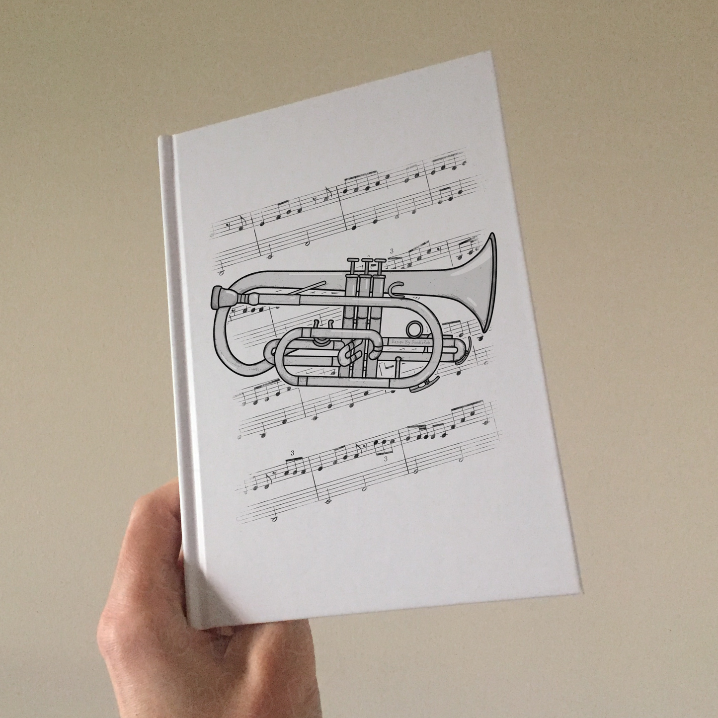Cornet Lined Journal - Cornetist Notebook - Brass Musician Gift