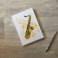 Saxophone Hardcover Journal - Saxophonist Notebook - Jazz Musician Gift