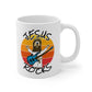 Church Bassist Mug - Jesus Rocks - Christian Bass Guitar Player Gift