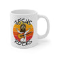 Church Guitar Mug - Jesus Rocks - Worship Guitarist Gift - Christian Electric Guitar Player