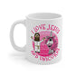 Funny Jesus Mug - I Love Jesus And Unicorns - Gift For Christian Girl - Church Humour