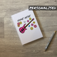 Floral Bass Guitar Personalised Journal - Bassist Custom Notebook - Female Bass Player Gift