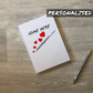 Flute Personalised Journal (Hearts) - Flautist Notebook - Musician Anniversary Gift