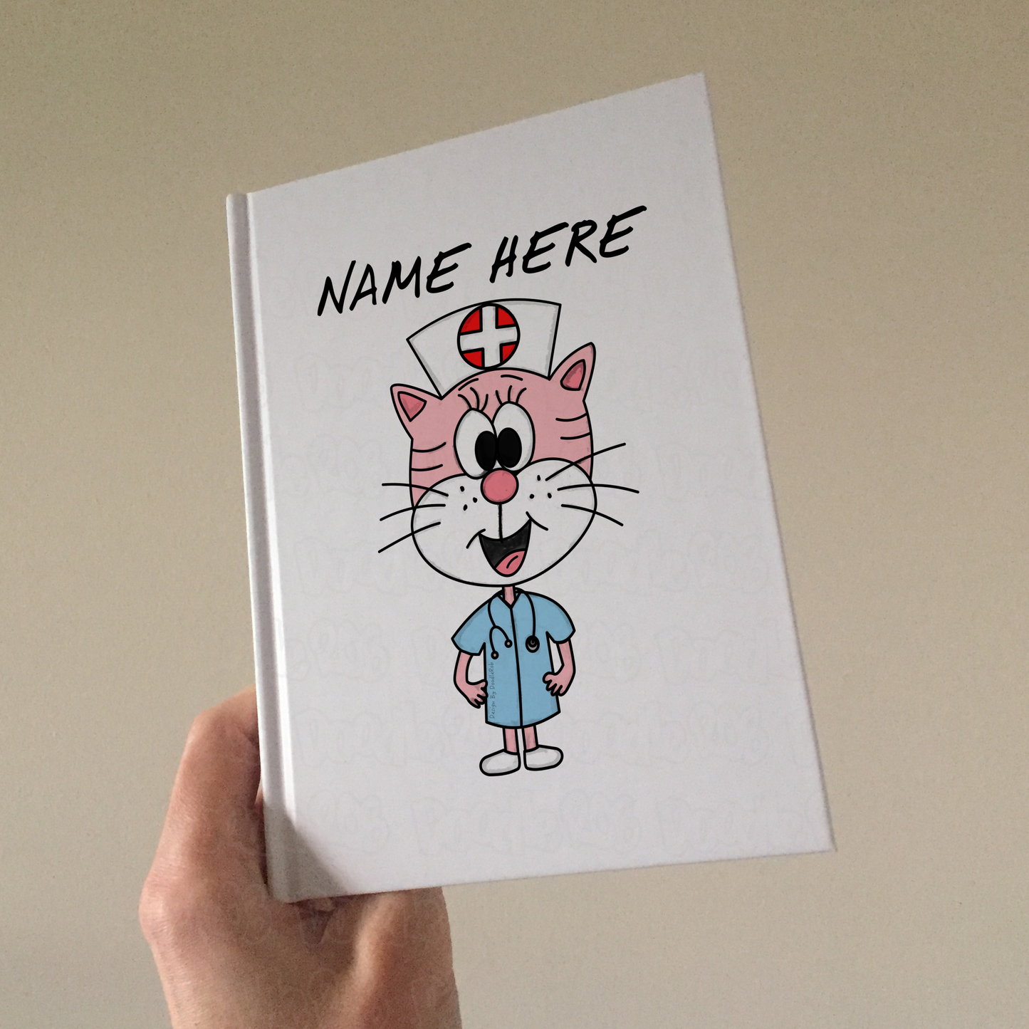 Cat Nurse Personalised Journal - Custom Gift For Nurse - Cat Gift For Vet