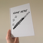 Piccolo Personalised Journal - Piccoloist Notebook - Woodwind Musician Gift