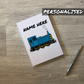 Train Personalised Journal (Blue) - Diesel Shunter - Railway Enthusiast Custom Notebook