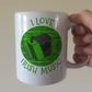 Irish Accordion Mug - I Love Irish Music - Accordionist Mug - St Patrick's Day Gift