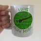 Irish Guitar Mug (Green) - I Love Irish Music - Acoustic Guitarist Mug - St Patrick's Day Gift