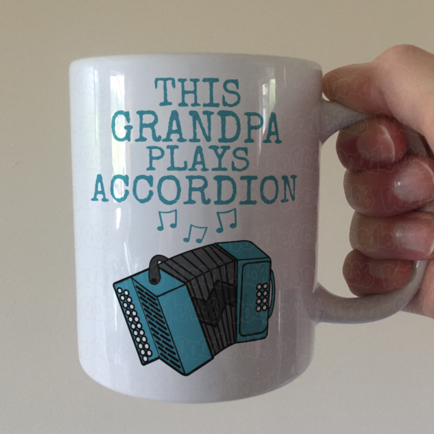 Accordion Father's Day Mug - This Grandpa Plays Accordion - Accordionist Musician Gift