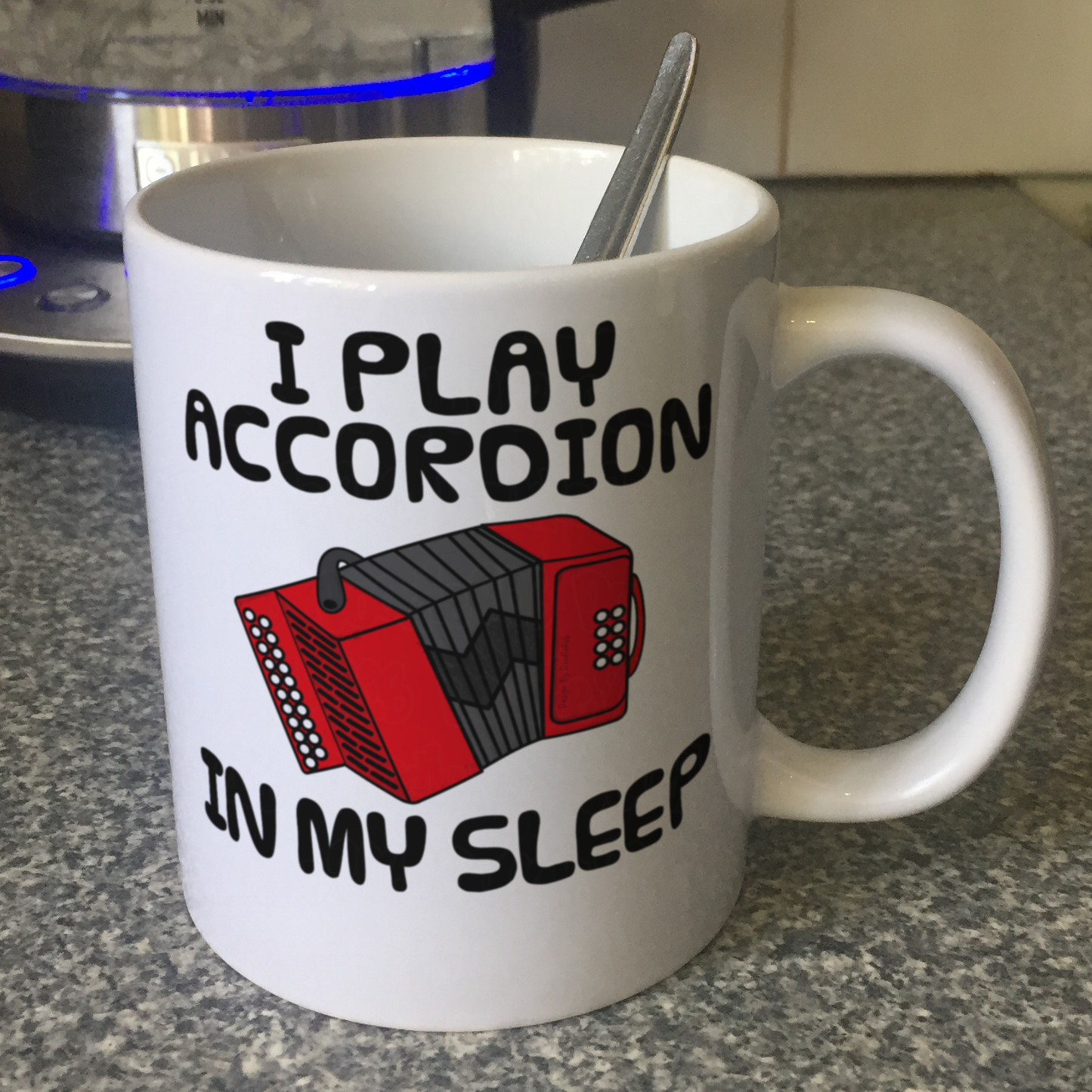 Funny Accordion Mug - I Play Accordion In My Sleep - Accordionist Folk Musician Gift