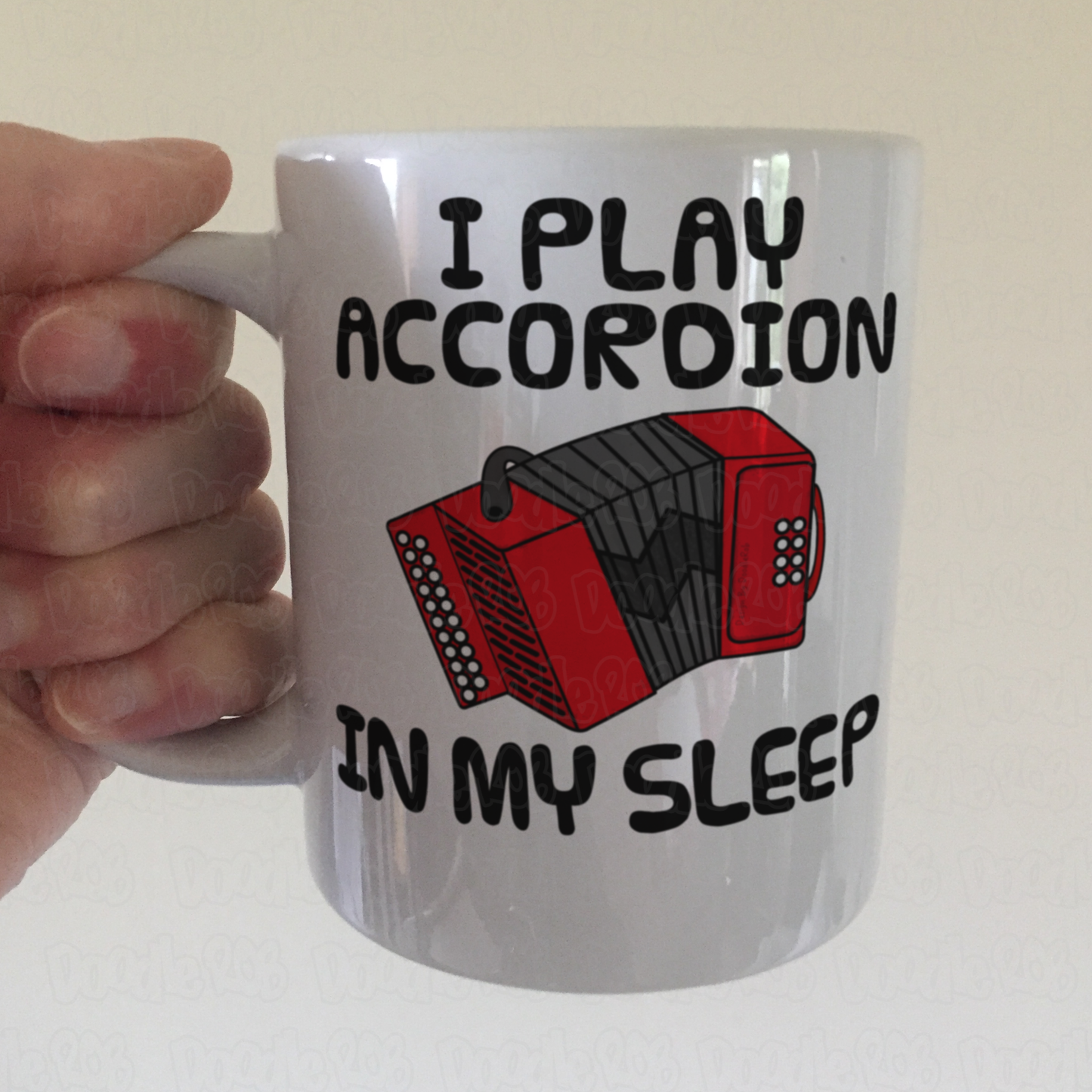 Funny Accordion Mug - I Play Accordion In My Sleep - Accordionist Folk Musician Gift