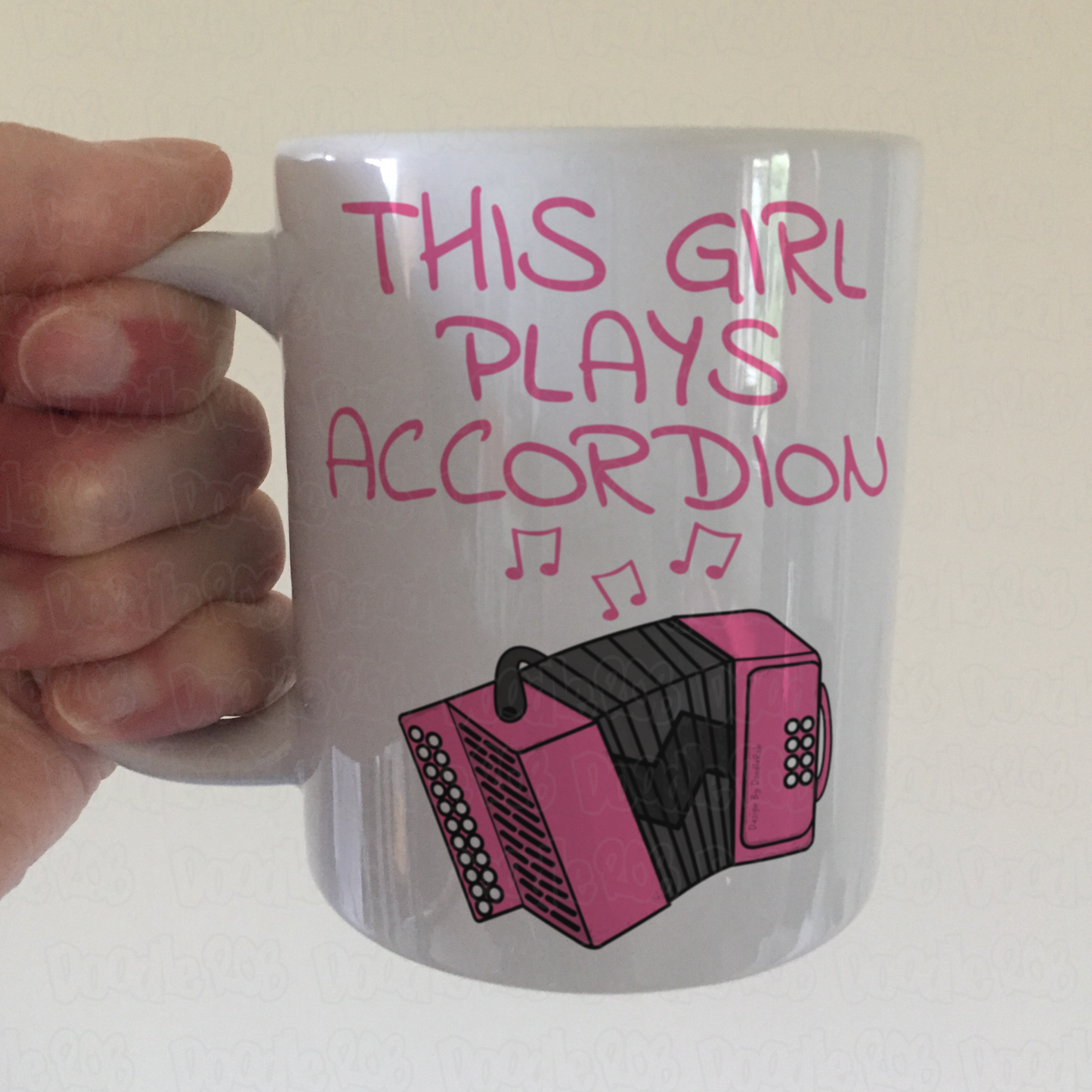 Girl's Accordion Mug - This Girl Plays Accordion - Gift For Female Accordionist