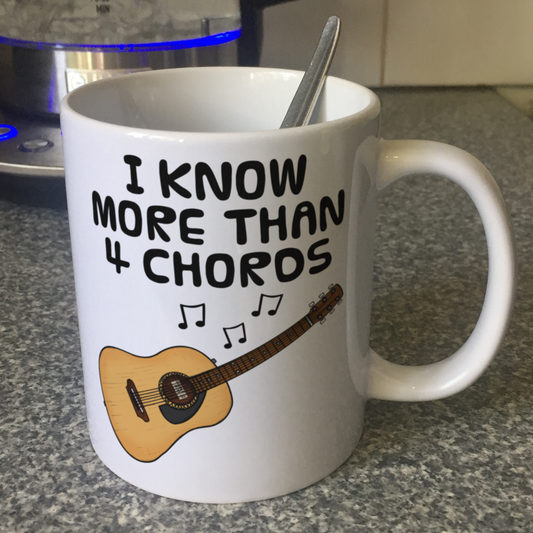 Funny Guitar Mug - Acoustic Guitarist Mug - Worship Leader Gift - Church Guitarist