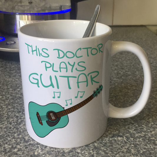 Doctor Acoustic Guitar Mug - This Doctor Plays Guitar - Guitarist Gift For Doctor