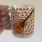 Autumn Acoustic Guitar Mug (Leaves) - Guitarist Gift - Gift For Fall or Thanksgiving