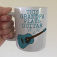 Acoustic Guitar Father's Day Mug - This Grandpa Plays Guitar - Guitarist Musician Gift