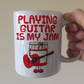Funny Acoustic Guitar Mug - Playing Guitar Is My Jam - Gift For Guitarist - Music Teacher Gift