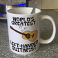 Left Handed Guitar Mug (Acoustic Guitar) - World's Greatest Left-Handed Guitarist - Funny Musician Gift