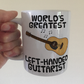 Left Handed Guitar Mug (Acoustic Guitar) - World's Greatest Left-Handed Guitarist - Funny Musician Gift