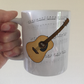 Acoustic Guitar Notation Mug - Guitarist Gift - Guitar Teacher Mug - Gift For Songwriter