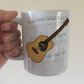 Acoustic Guitar Notation Mug - Guitarist Gift - Guitar Teacher Mug - Gift For Songwriter