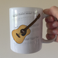 Acoustic Guitar Notation Mug - Guitarist Gift - Guitar Teacher Mug - Gift For Songwriter