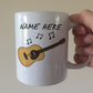 Acoustic Guitarist Personalised Mug - Custom Guitar Mug - Guitar Teacher Gift