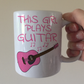 Girl's Guitar Mug - This Girl Plays Guitar - Female Guitarist Gift - Pink Guitar Gift For Girl
