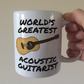 Acoustic Guitar Mug - World's Greatest Acoustic Guitarist - Guitar Teacher Gift