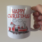 Steam Train Christmas Mug - American Steam Locomotive Gift - Xmas Gift For Boy