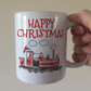 Steam Train Christmas Mug - American Steam Locomotive Gift - Xmas Gift For Boy