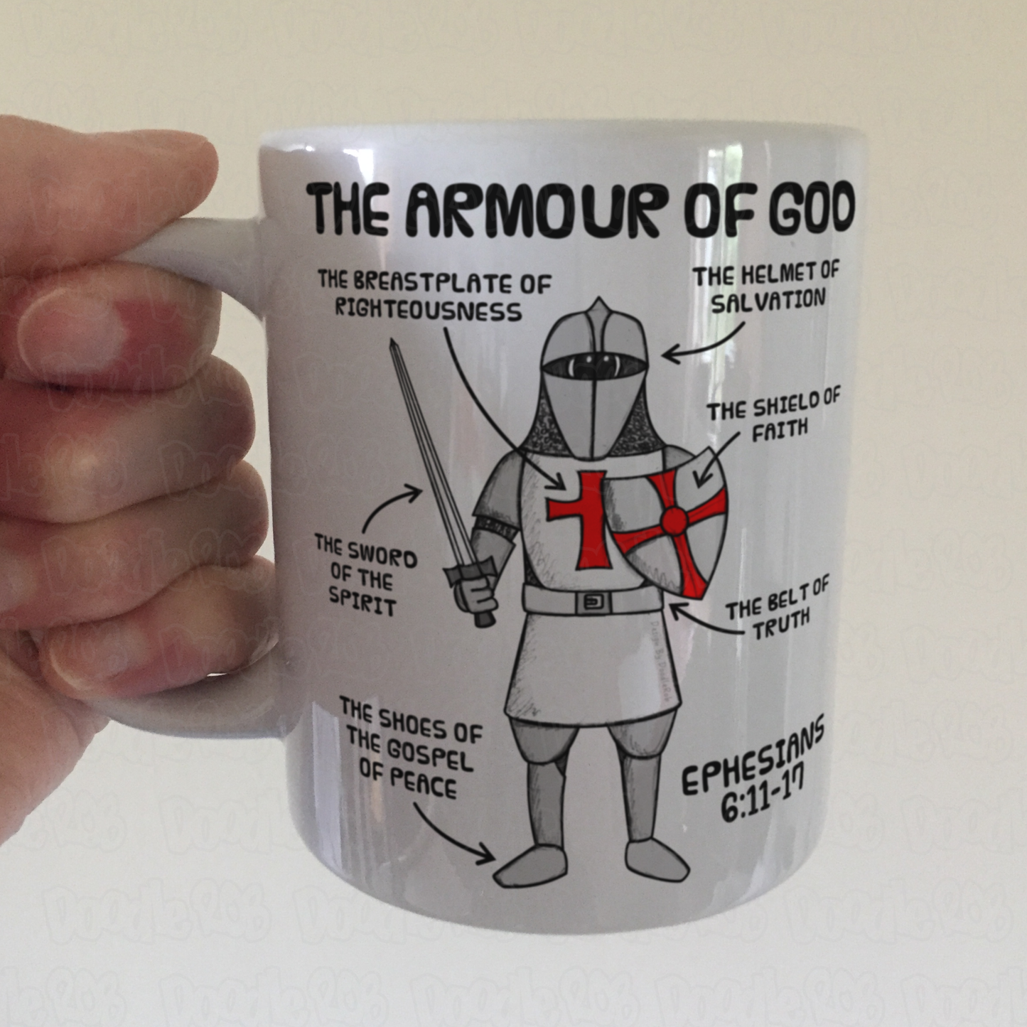 The Armour Of God Mug - Funny Christian Mug - Ephesians 6 - Church Pastor Gift