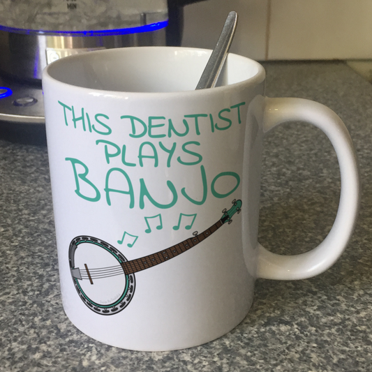 Dentist Banjo Mug - This Dentist Plays Banjo - Banjoist Gift For Dentist