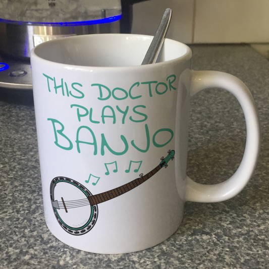 Doctor Banjo Mug - This Doctor Plays Doctor - Banjoist Gift For Doctor
