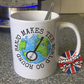 Banjo Makes The World Go Round Mug - Gift For Banjoist - Folk Musician Mug