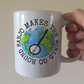 Banjo Makes The World Go Round Mug - Gift For Banjoist - Folk Musician Mug