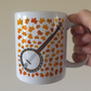Autumn Banjo Mug (Leaves) - Banjoist Gift - Folk Musician Gift For Fall or Thanksgiving