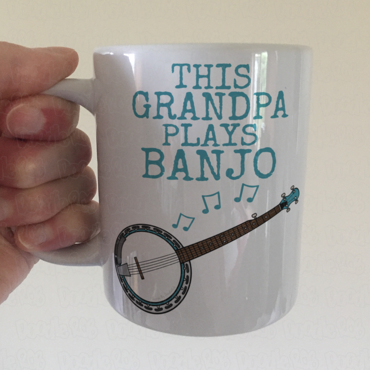 Banjo Father's Day Mug - This Grandpa Plays Banjo - Banjoist Folk Musician Gift