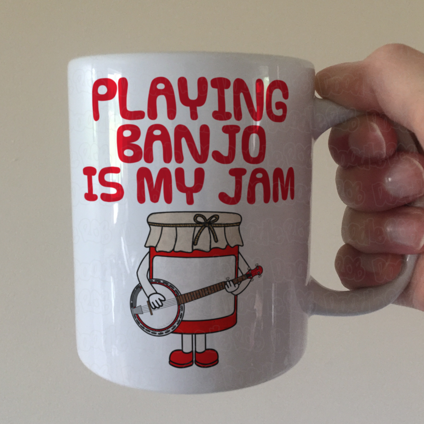 Funny Banjo Mug - Playing Banjo Is My Jam - Gift For Banjoist - Folk Musician Gift