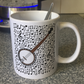 Banjo Musical Notes Mug - Banjoist Gift - Banjo Teacher Folk Musician Mug