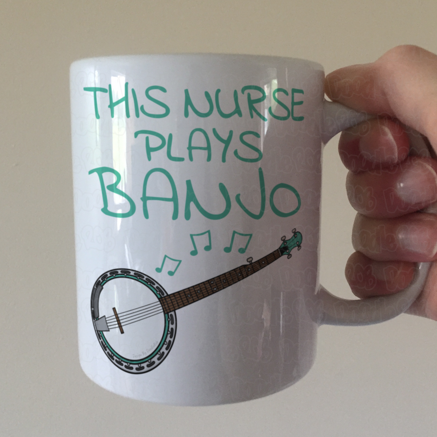 Nurse Banjo Mug - This Nurse Plays Banjo - Banjoist Gift For Nurse
