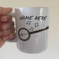 Banjo Personalised Mug - Custom Banjoist Gift - Banjo Teacher Mug - Folk Musician Gift