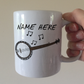 Banjo Personalised Mug - Custom Banjoist Gift - Banjo Teacher Mug - Folk Musician Gift