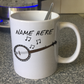 Banjo Personalised Mug - Custom Banjoist Gift - Banjo Teacher Mug - Folk Musician Gift