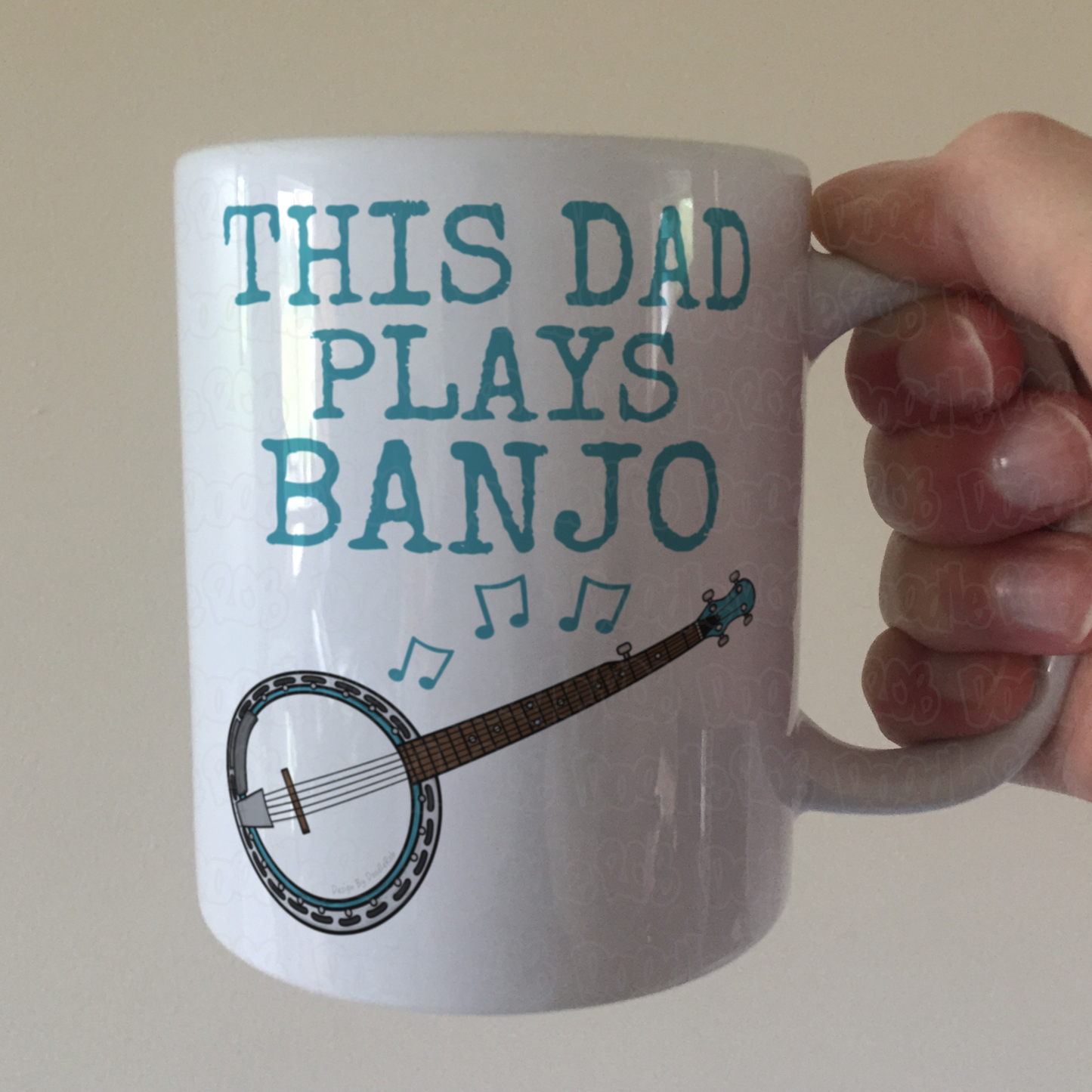 Banjo Father's Day Mug - This Dad Plays Banjo - Banjoist Folk Musician Gift